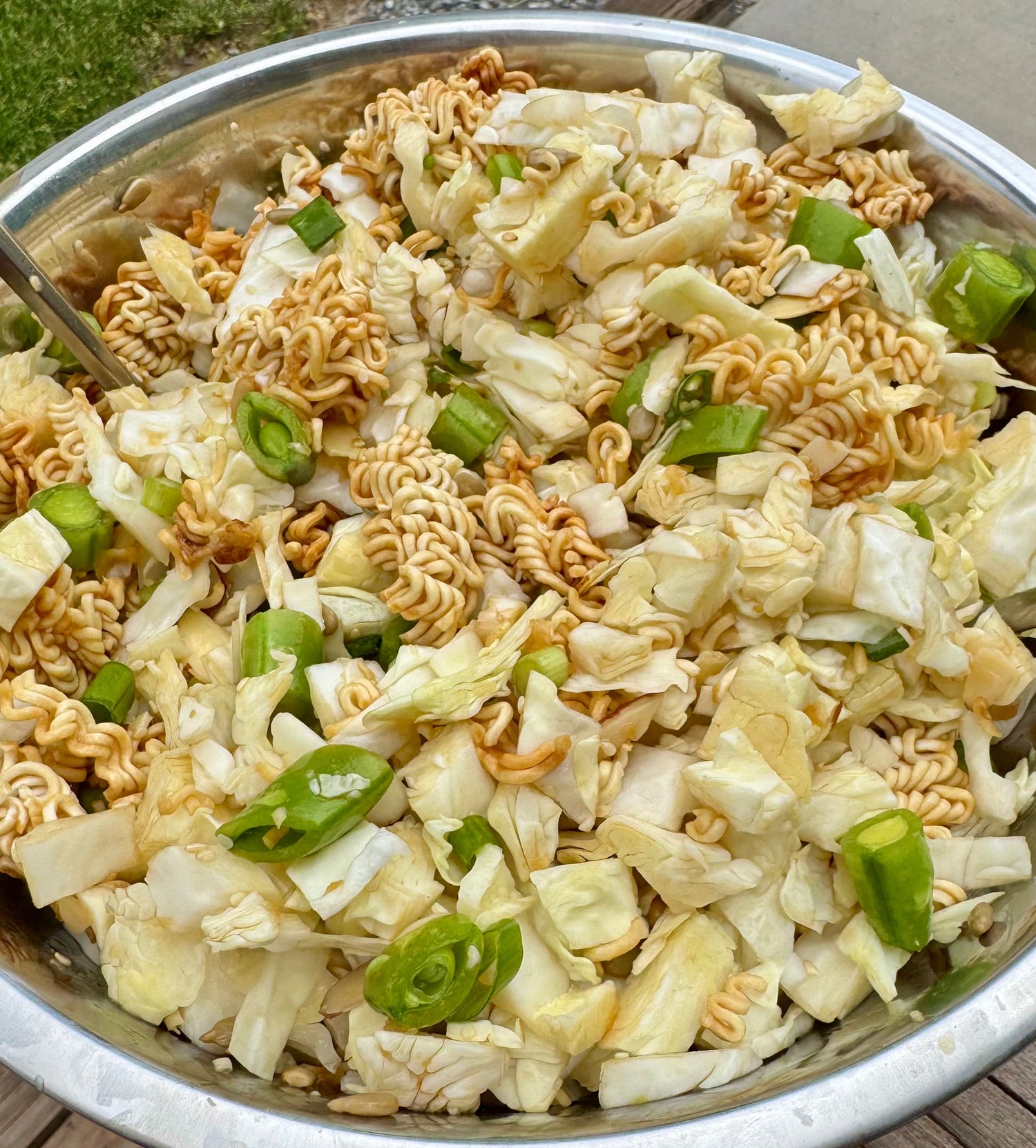 Crispy Noodle Slaw with Alfalfa Honey Dressing