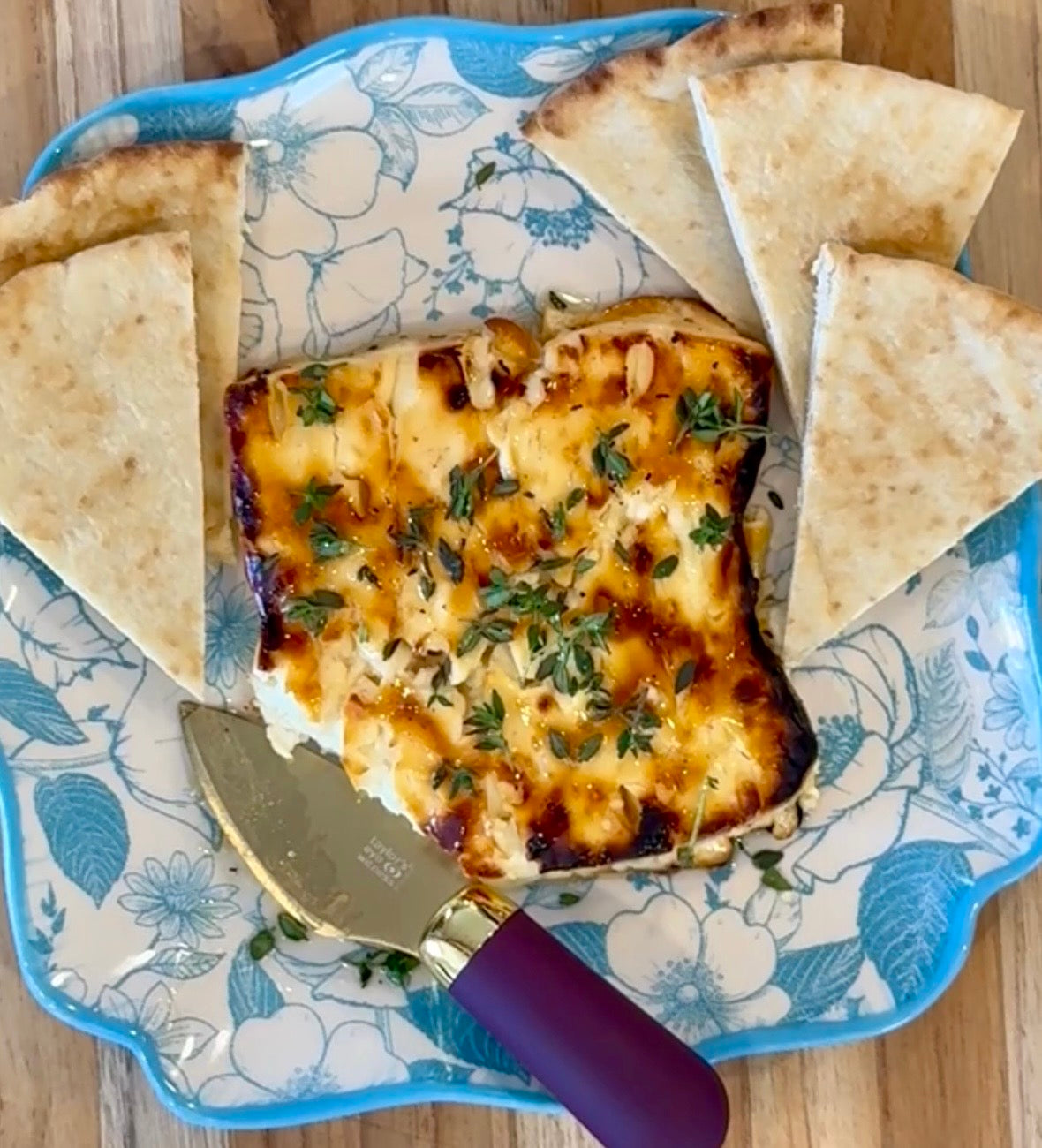 Baked Feta With Hot Honey and Thyme