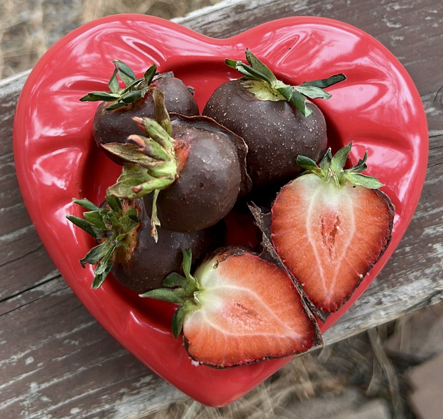 Chocolate Covered Strawberries With Clover Honey