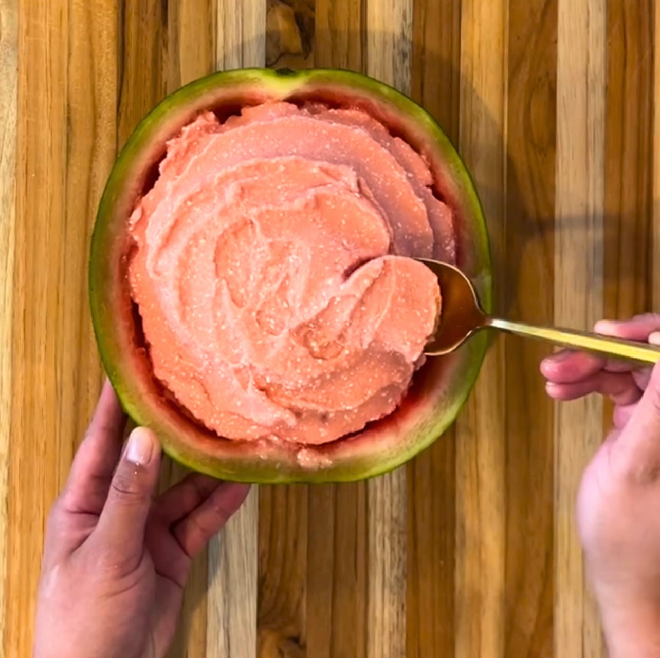 Clover Honey-Sweetened Watermelon Sorbet