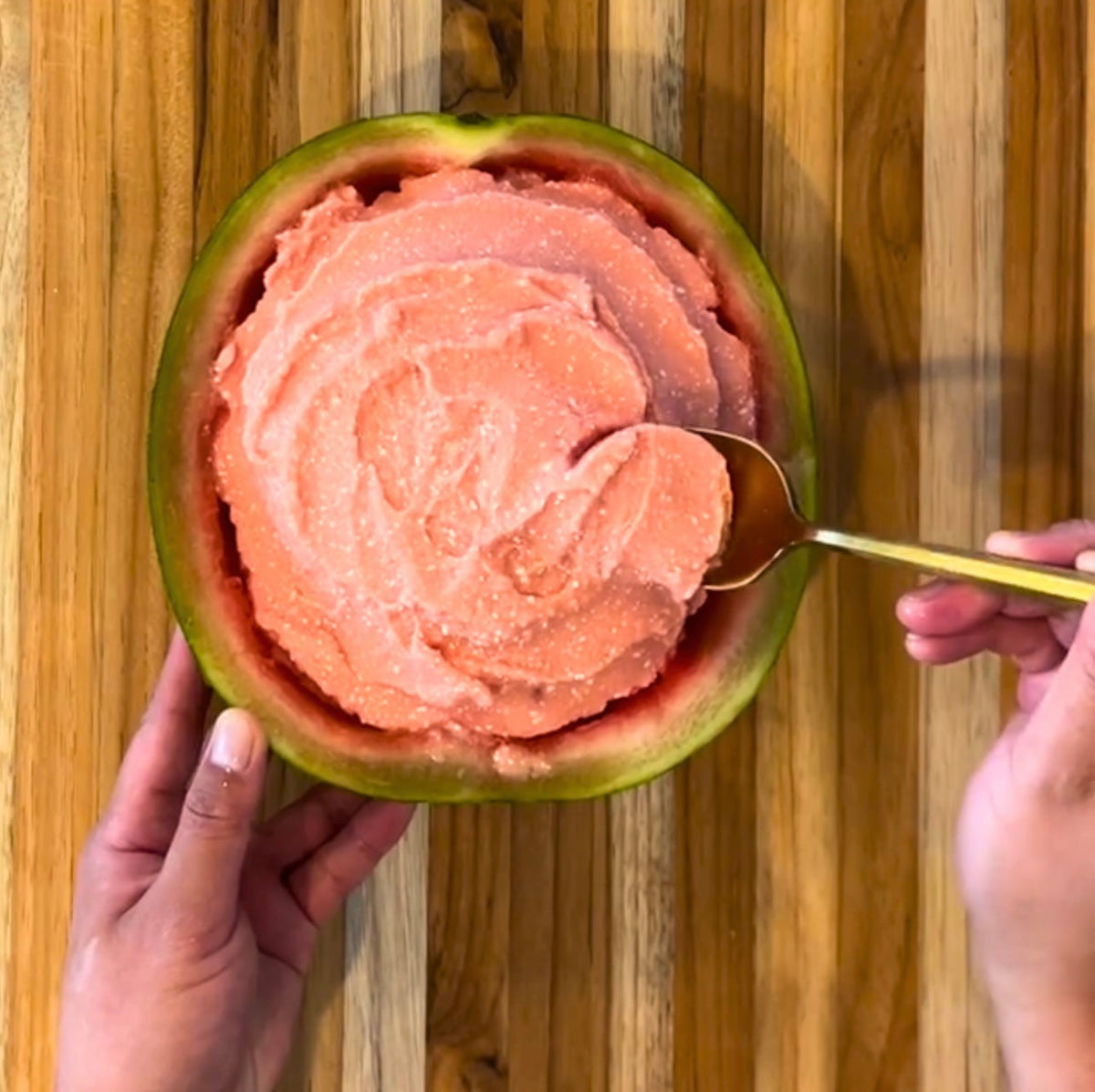 Clover Honey-Sweetened Watermelon Sorbet