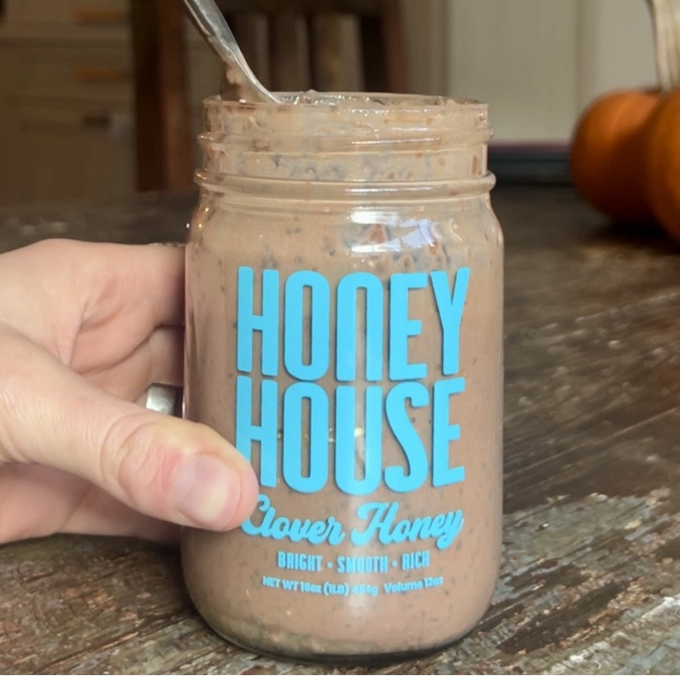 Creamy Protein Chia Pudding With Creamed Honey