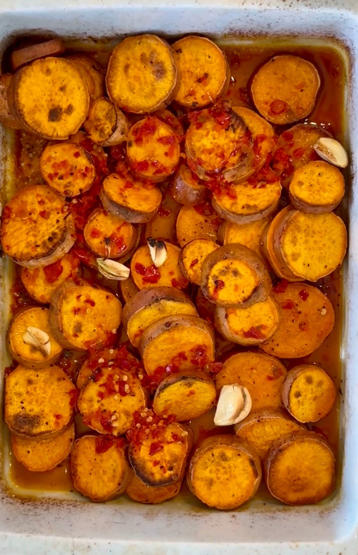 Hot Honey Melting Sweet Potatoes