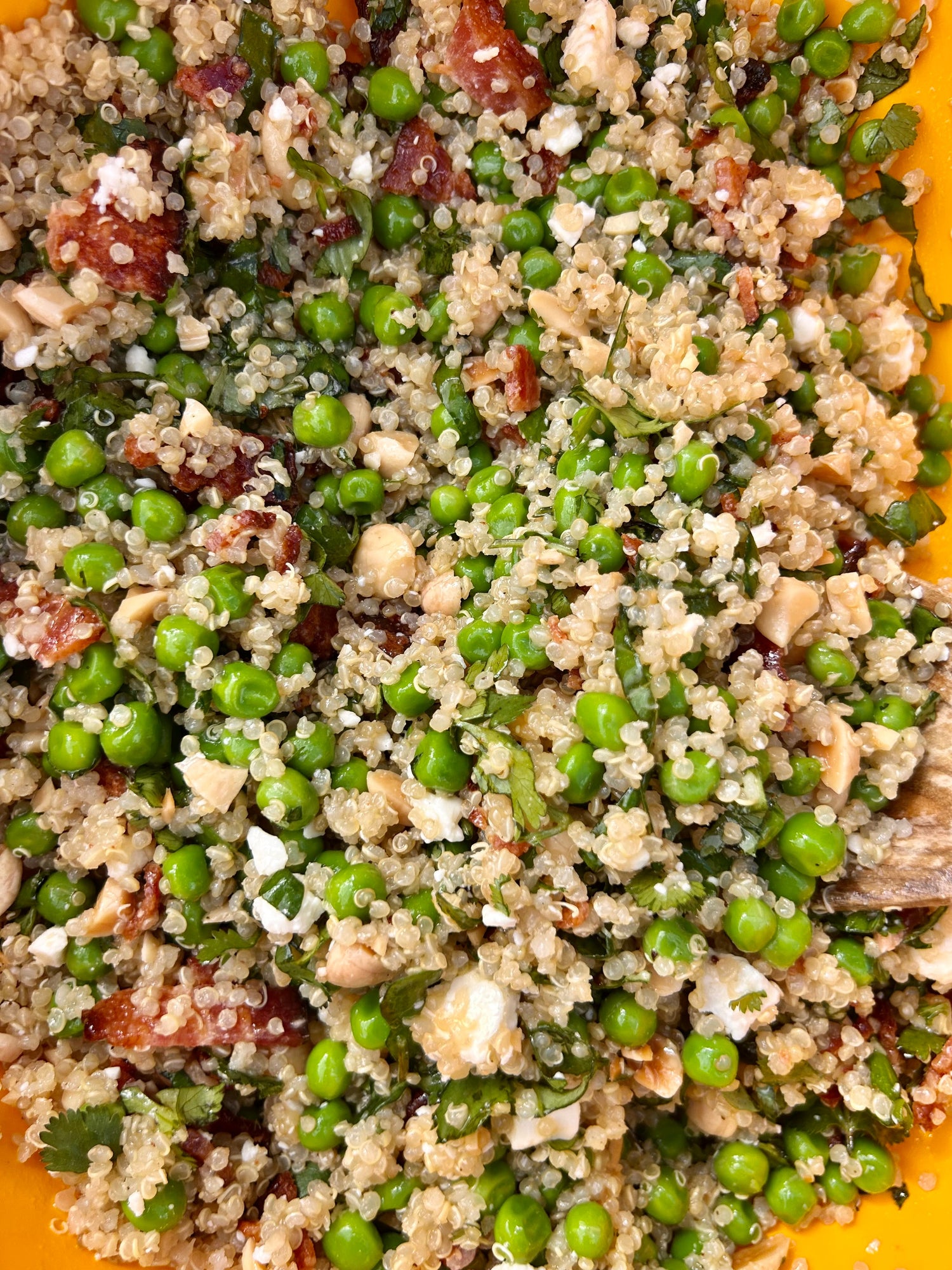 Spring Quinoa Salad With Honey Lemon Vinaigrette