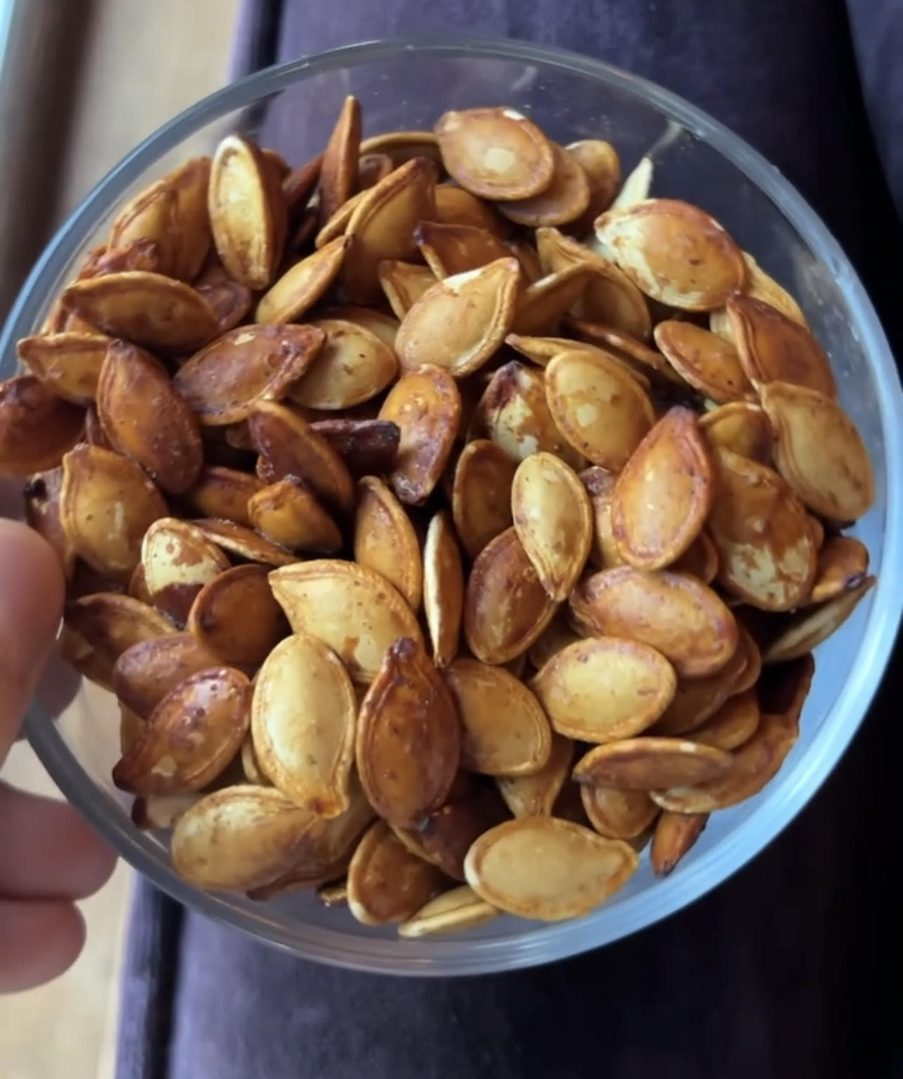 Sweet & Spiced Pumpkin Seeds With Clover Honey